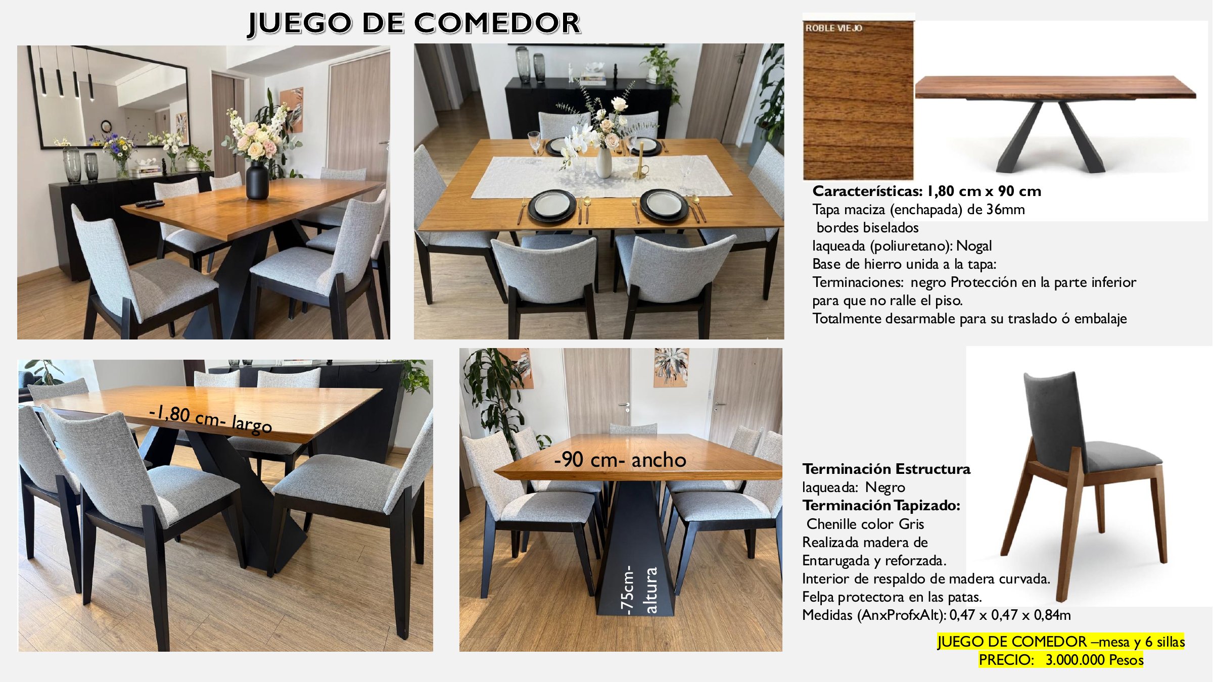 Comedor 6 Sillas