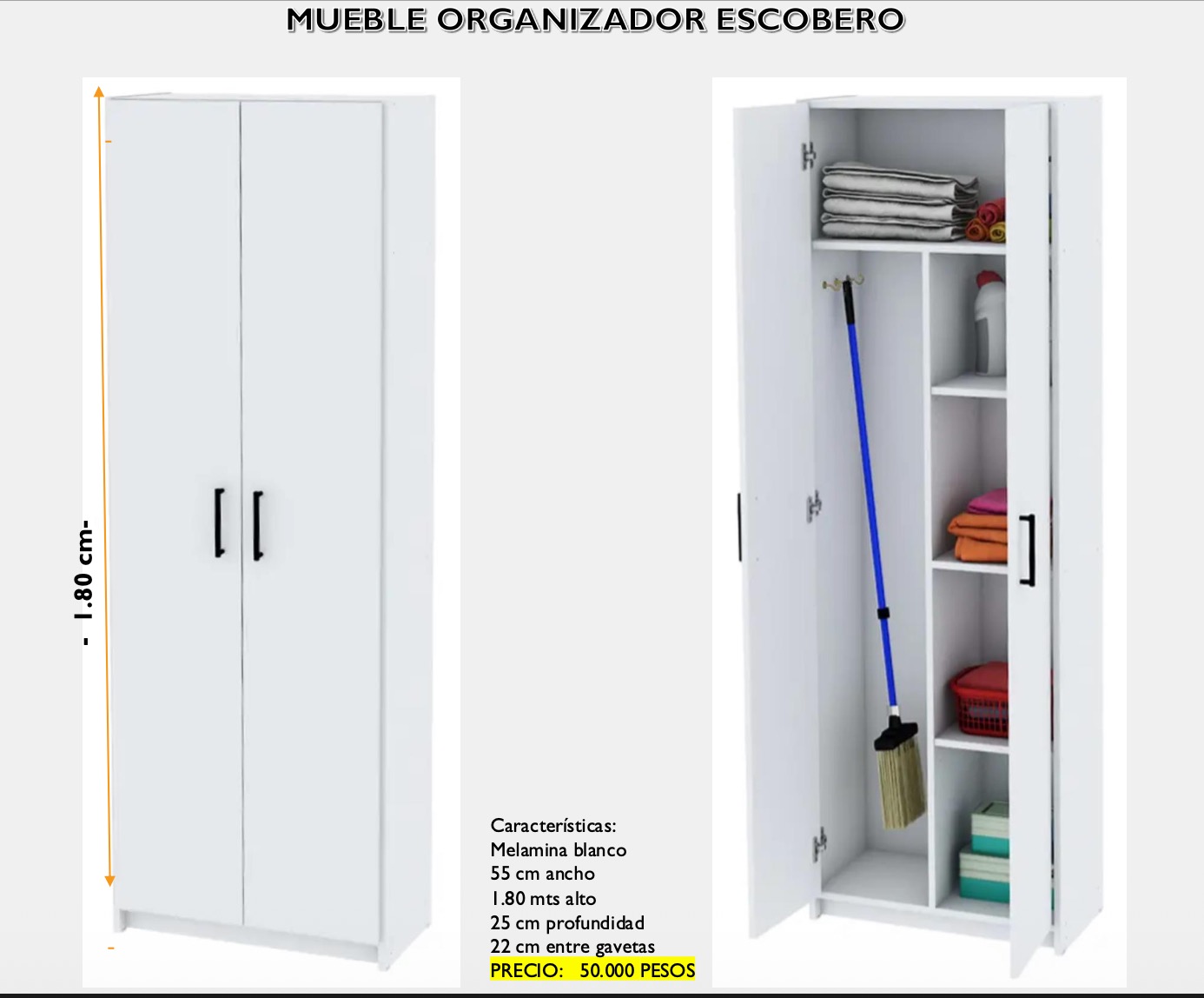 Mueble Organizador Escobero