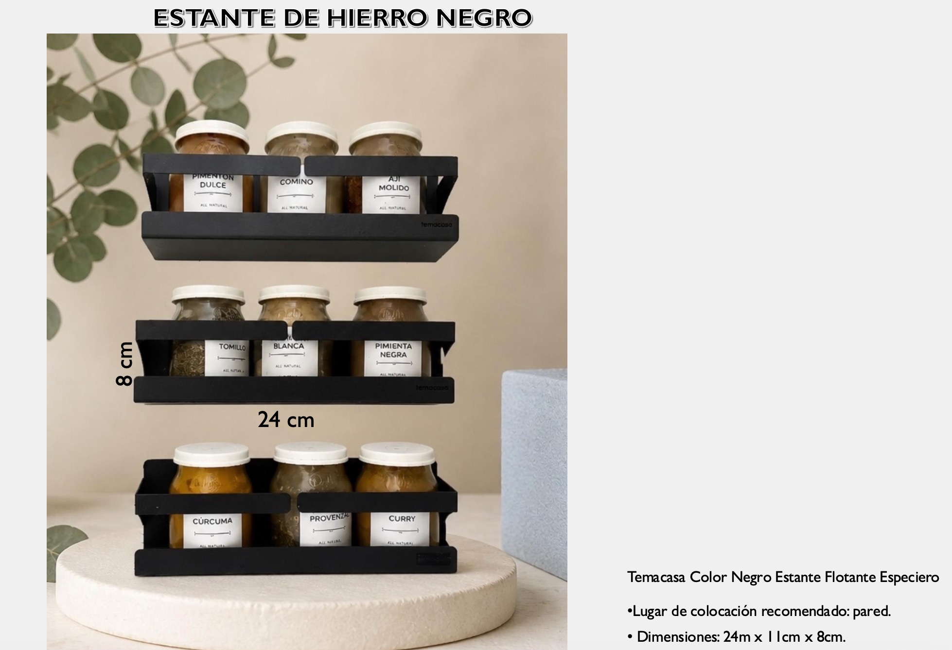 Estante Hierro Especiero
