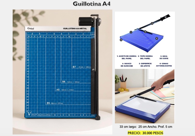 Guillotina A4 Metal