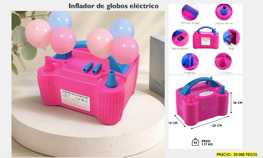 Inflador de Globos Eléctrico