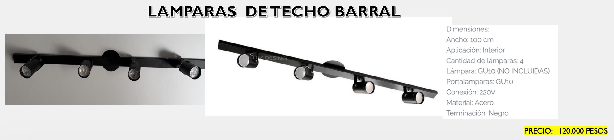 Lámpara de Techo Barral