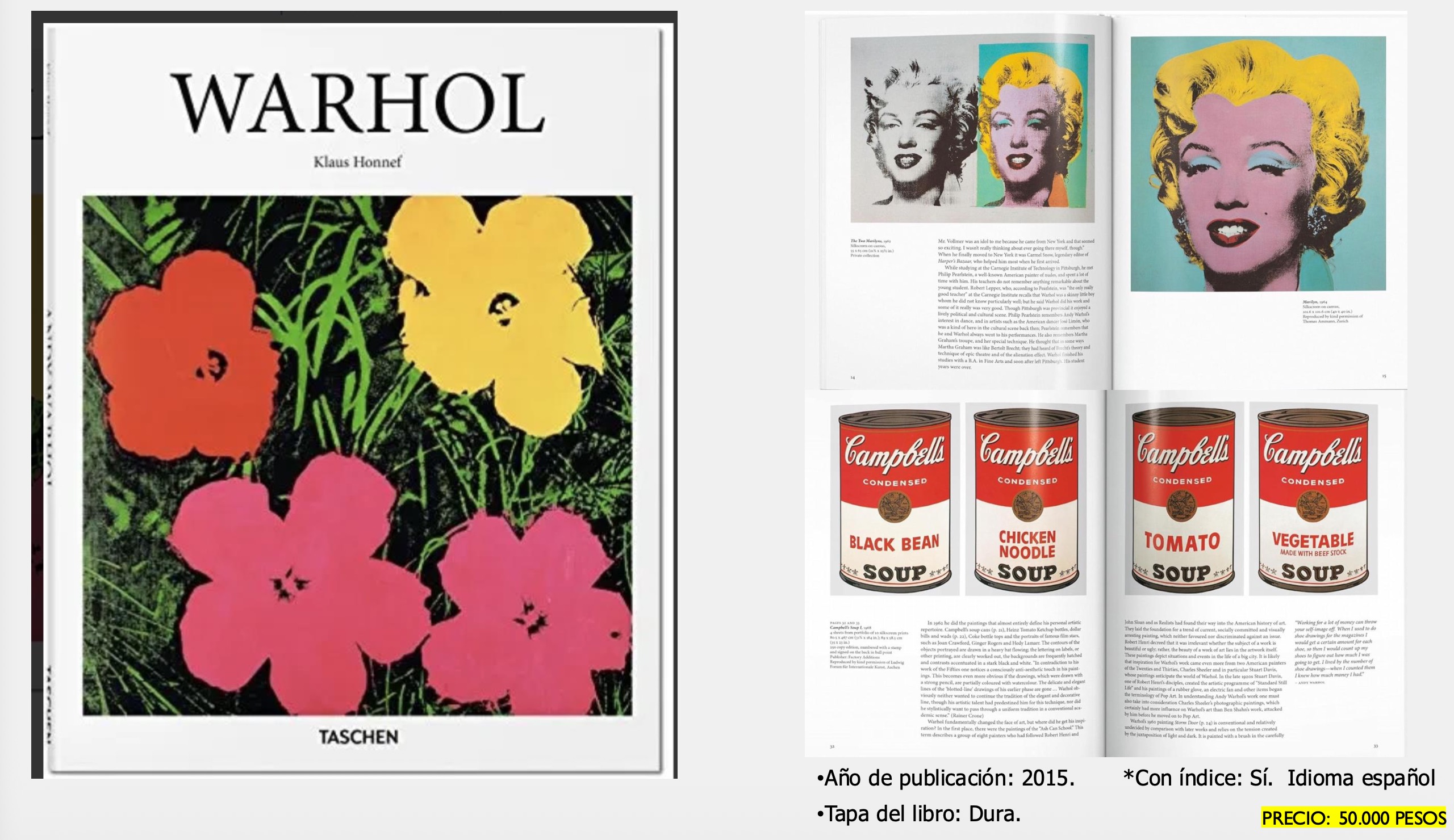 Libro Warhol Taschen