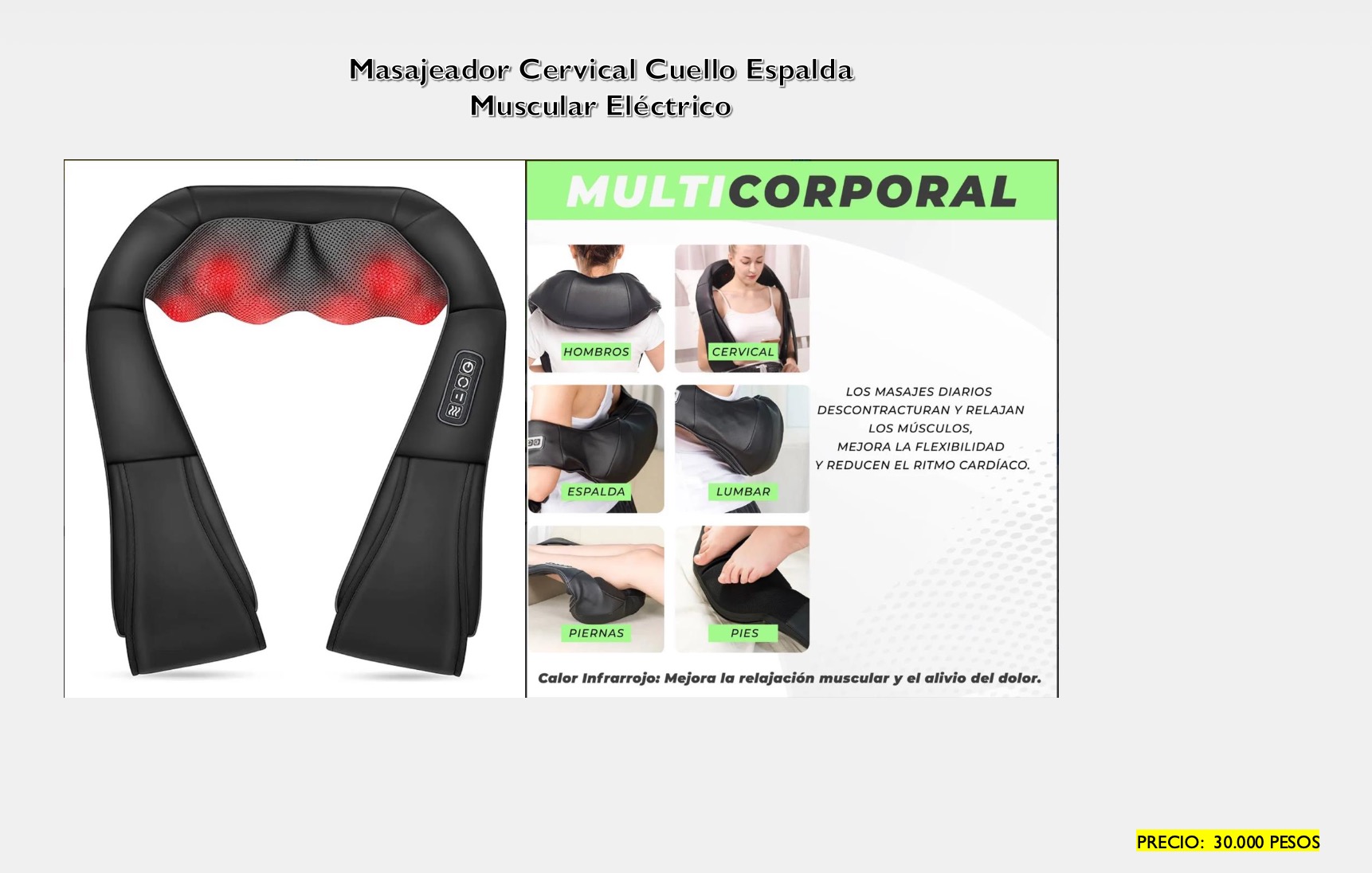 Masajeador Cervical Eléctrico