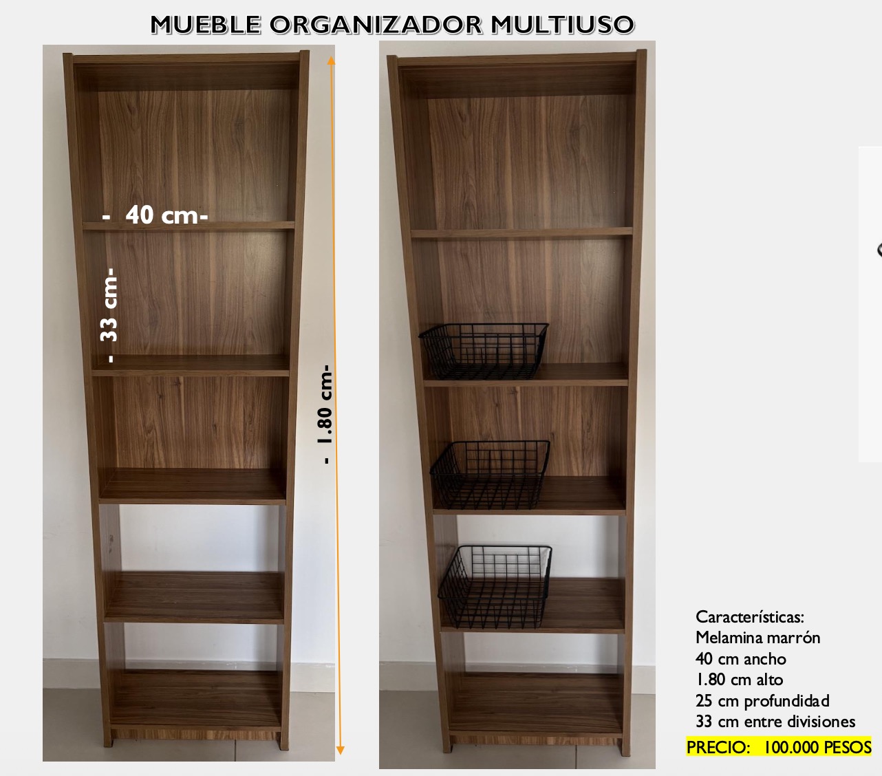 Mueble Organizador Multiuso