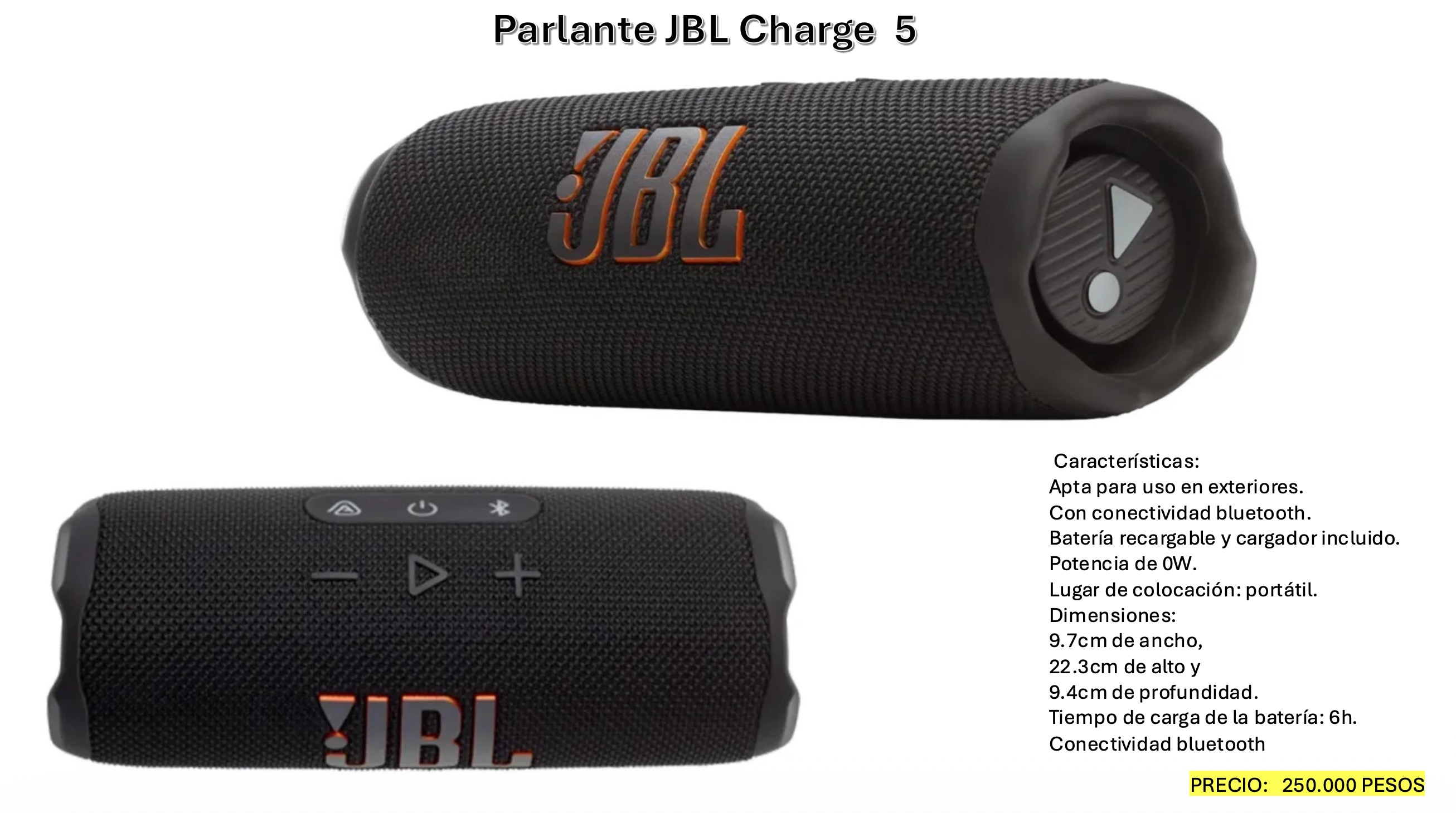 Parlante JBL Charge 5