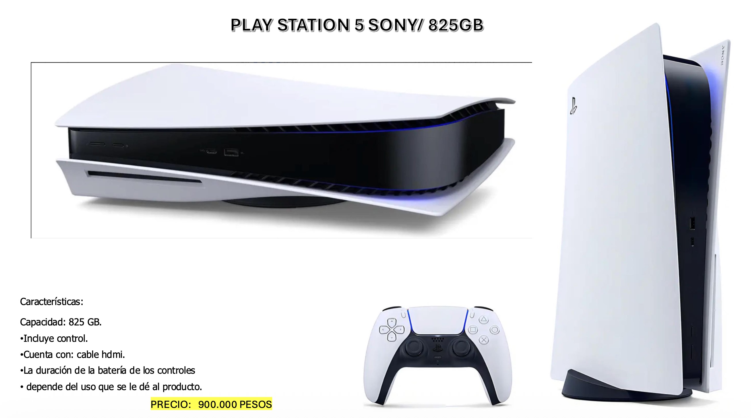 PlayStation 5 Sony 825GB
