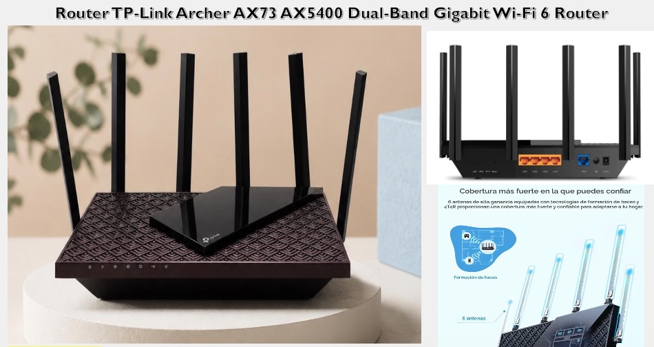 Router TP-Link Archer AX73 AX5400 Wi-Fi 6