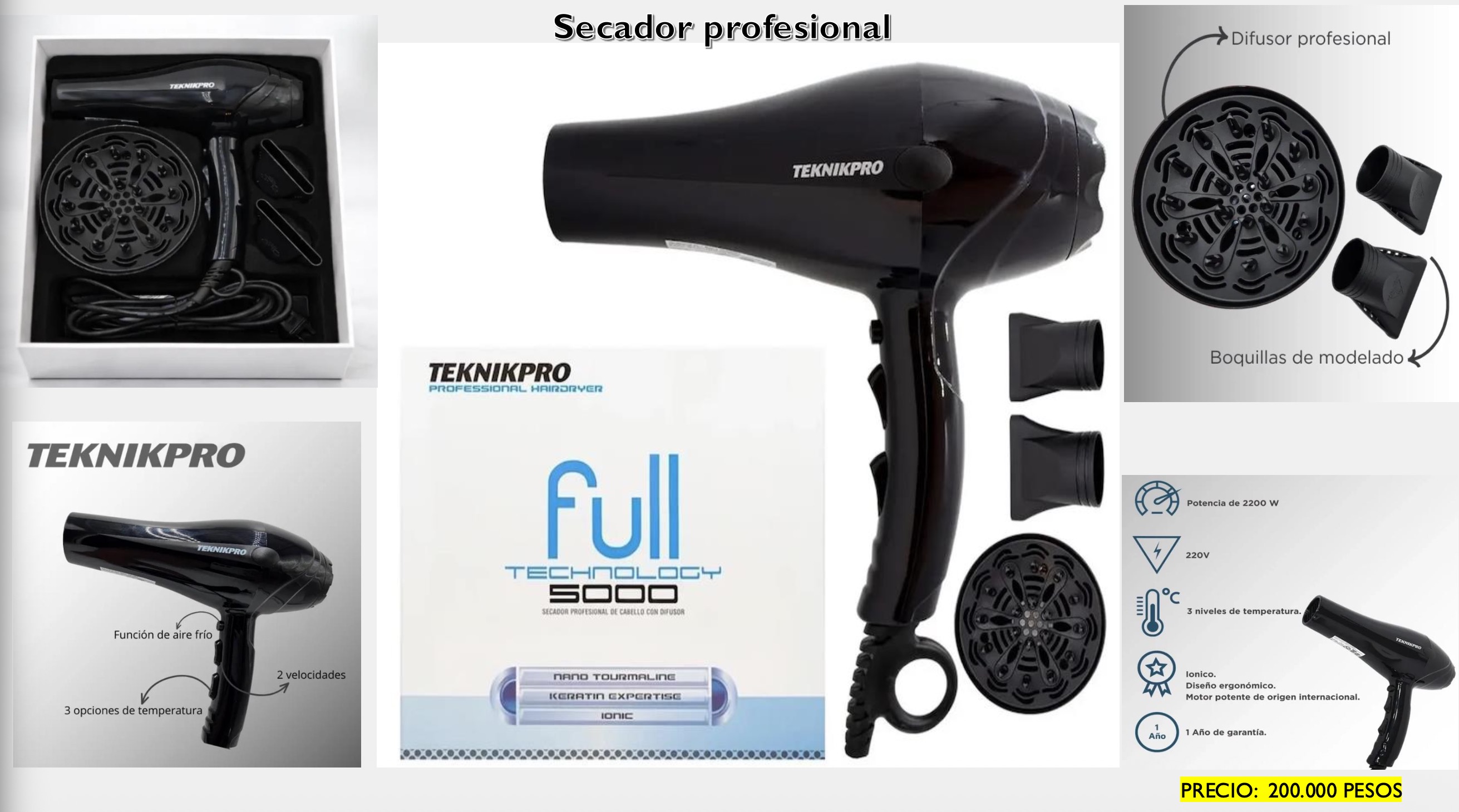 Secador Teknikpro Professional