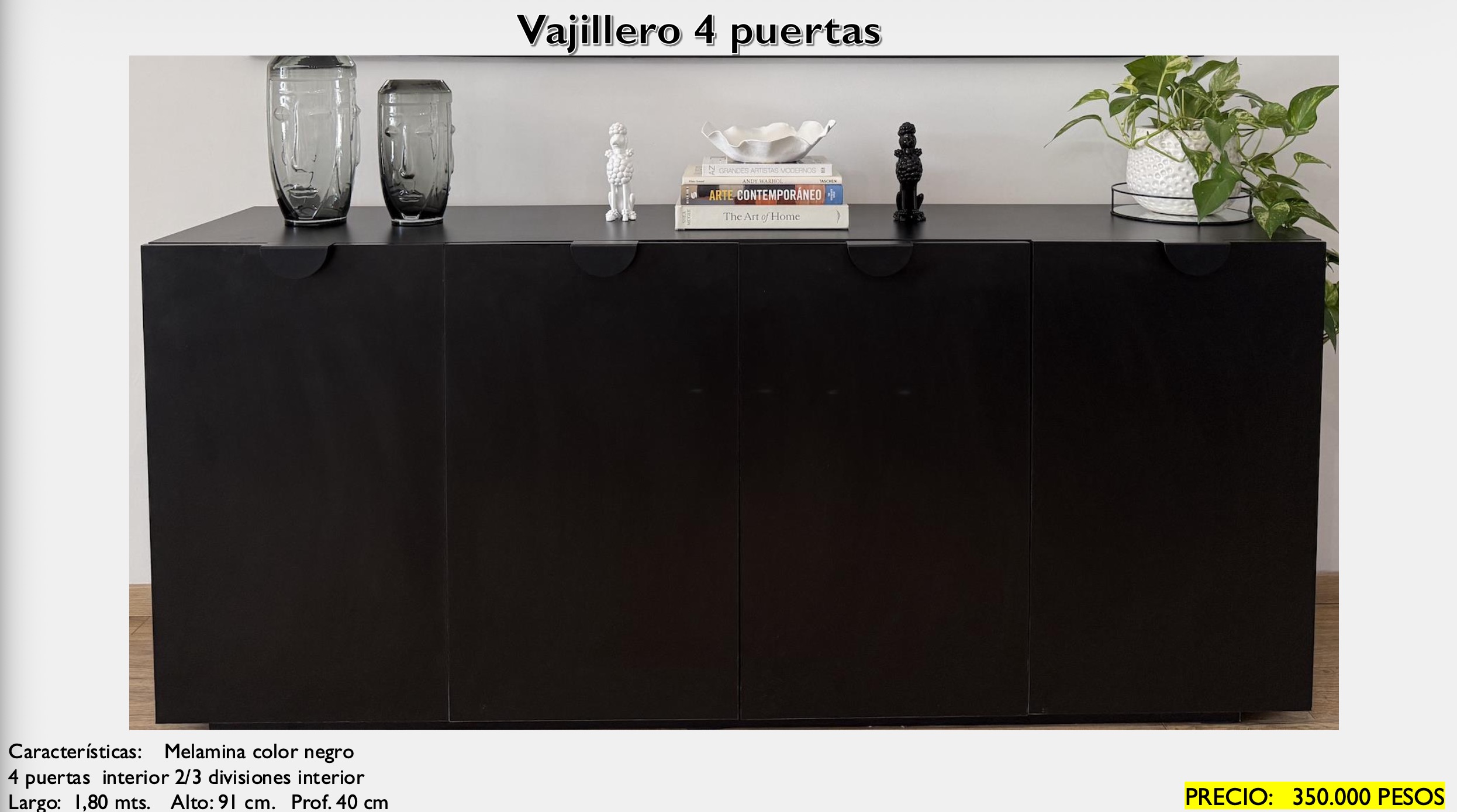 Vajillero 4 Puertas